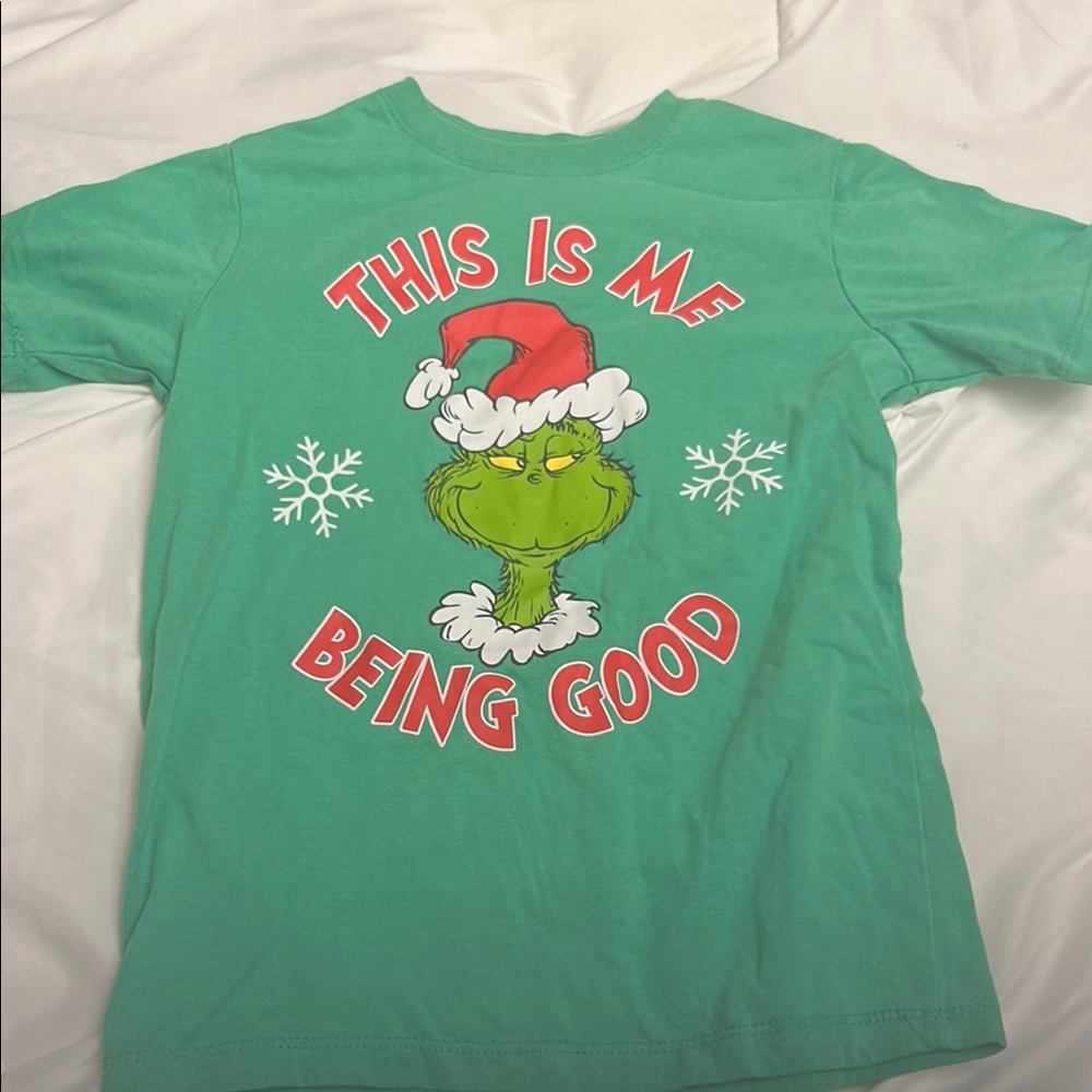 Kids Green Grinch Christmas T-Shirt 💥